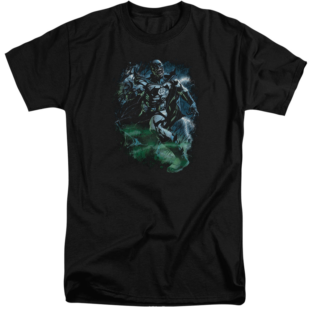 Green Lantern - Black Lantern Batman - Short Sleeve Adult Tall - Black T-shirt