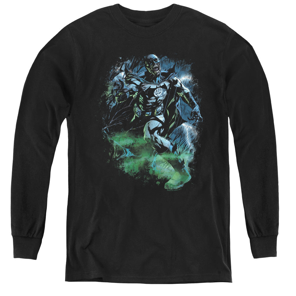 Green Lantern - Black Lantern Batman - Youth Long Sleeve Tee - Black