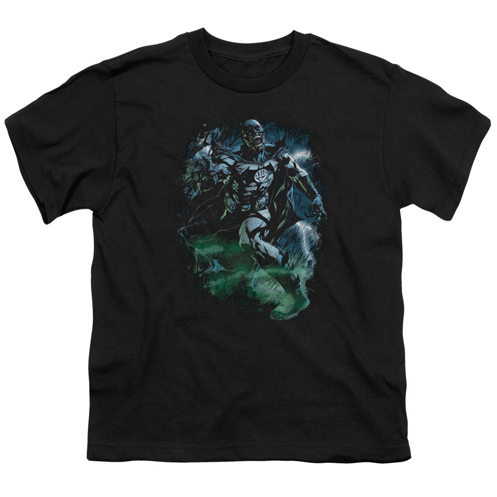 Green Lantern - Black Lantern Batman - Short Sleeve Youth 18/1 - Black T-shirt