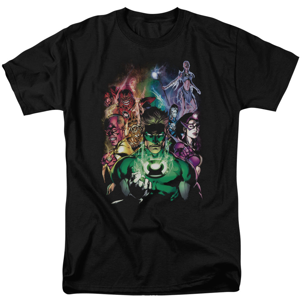 Green Lantern - The New Guardians - Short Sleeve Adult 18/1 - Black T-shirt