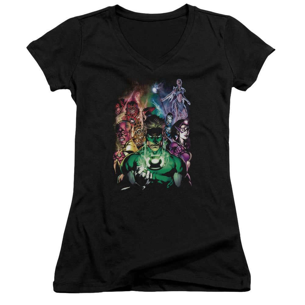 Green Lantern - The New Guardians - Junior V-neck - Black