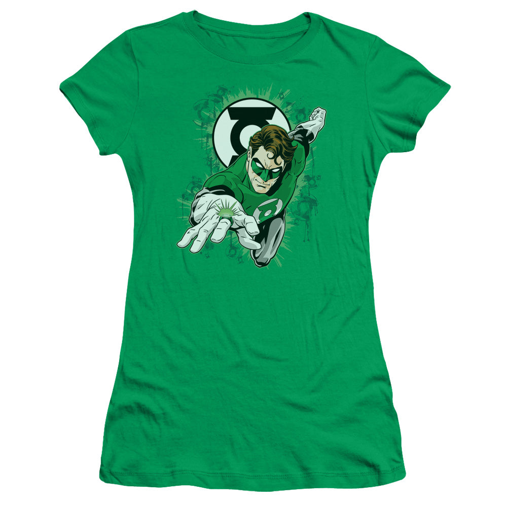 Gl - Ring First - Short Sleeve Junior Sheer - Kelly Green T-shirt