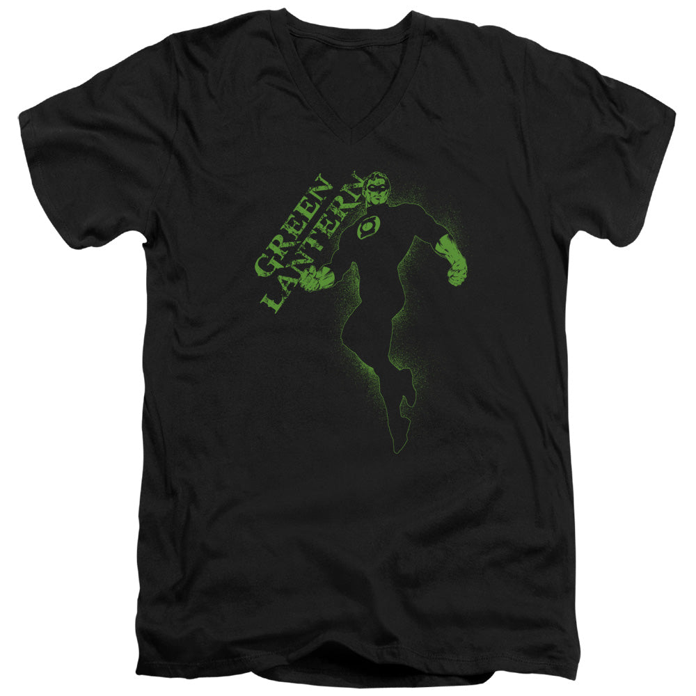 GL LANTERN DARKNESS - S/S ADULT V-NECK - BLACK T-Shirt
