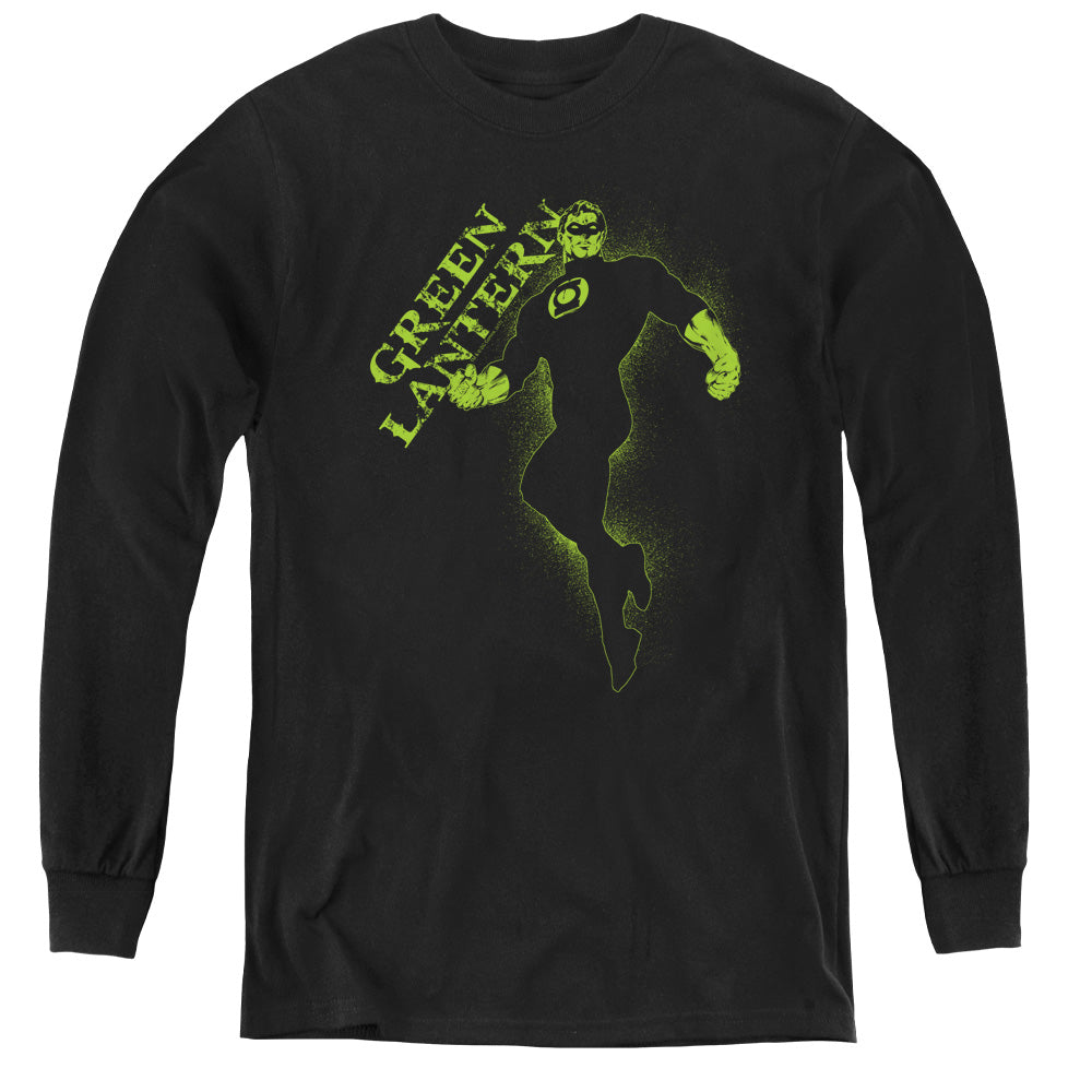 Gl - Lantern Darkness - Youth Long Sleeve Tee - Black