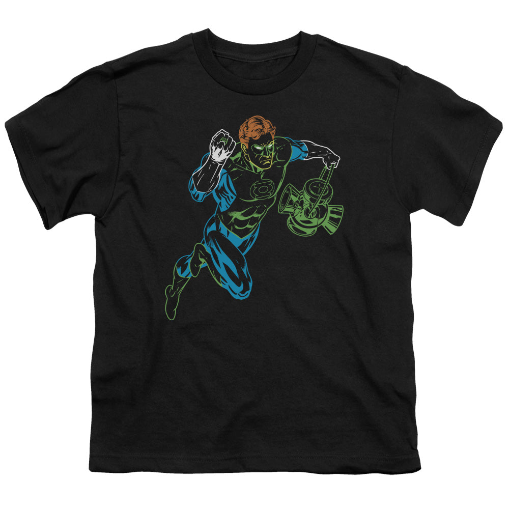 Gl - Neon Lantern - Short Sleeve Youth 18/1 - Black T-shirt