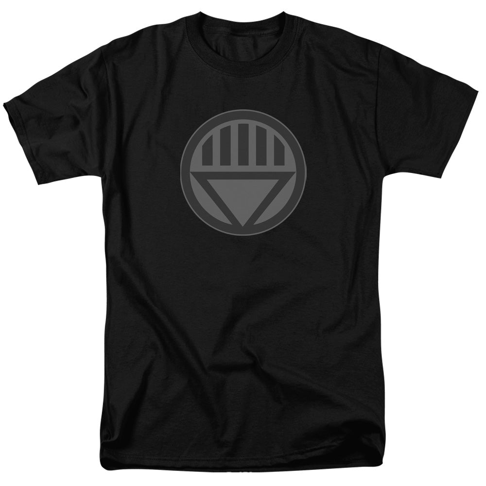 Green Lantern - Black Symbol - Short Sleeve Adult 18/1 - Black T-shirt