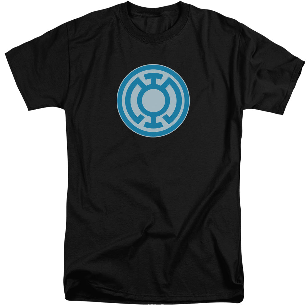 Green Lantern - Blue Symbol - Short Sleeve Adult Tall - Black T-shirt