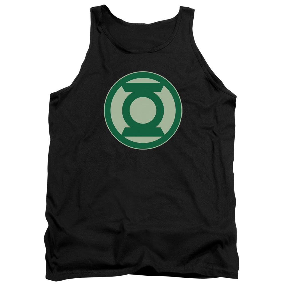 Green Lantern - Green Symbol - Adult Tank - Black