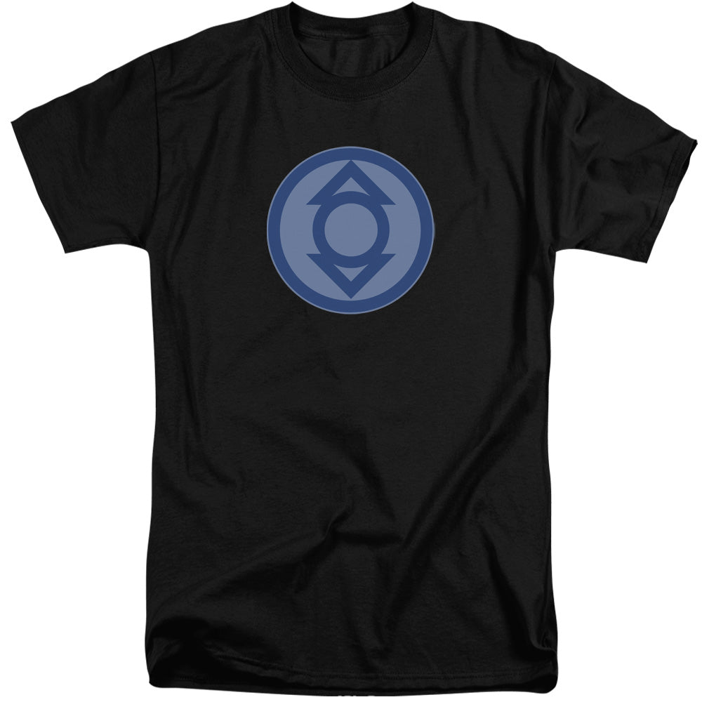 Green Lantern - Indigo Symbol - Short Sleeve Adult Tall - Black T-shirt