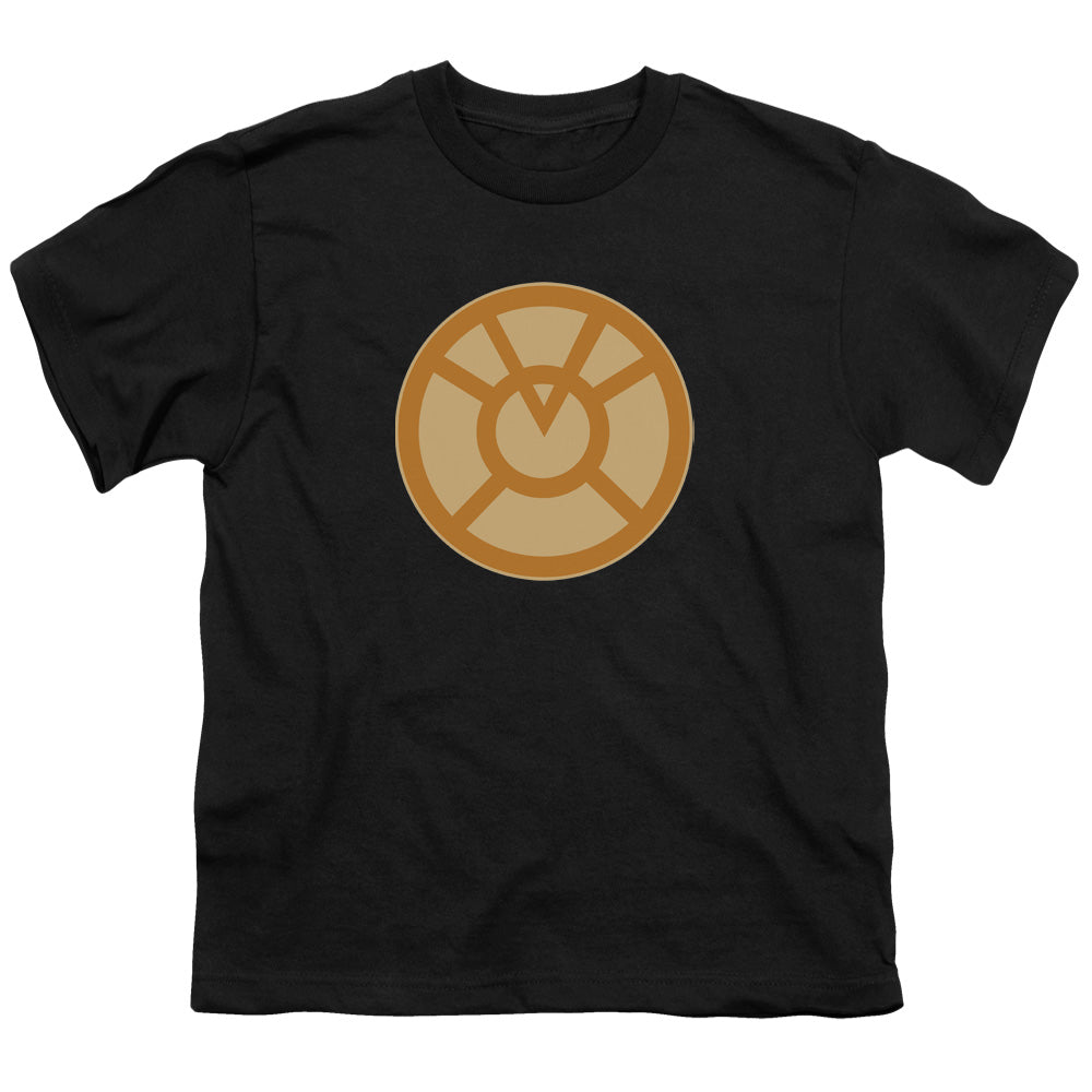 Green Lantern - Orange Symbol - Short Sleeve Youth 18/1 - Black T-shirt