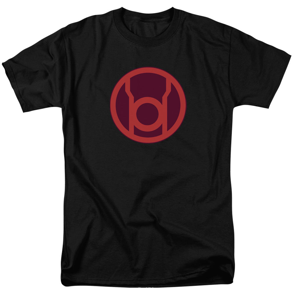 Green Lantern - Red Symbol - Short Sleeve Adult 18/1 - Black T-shirt