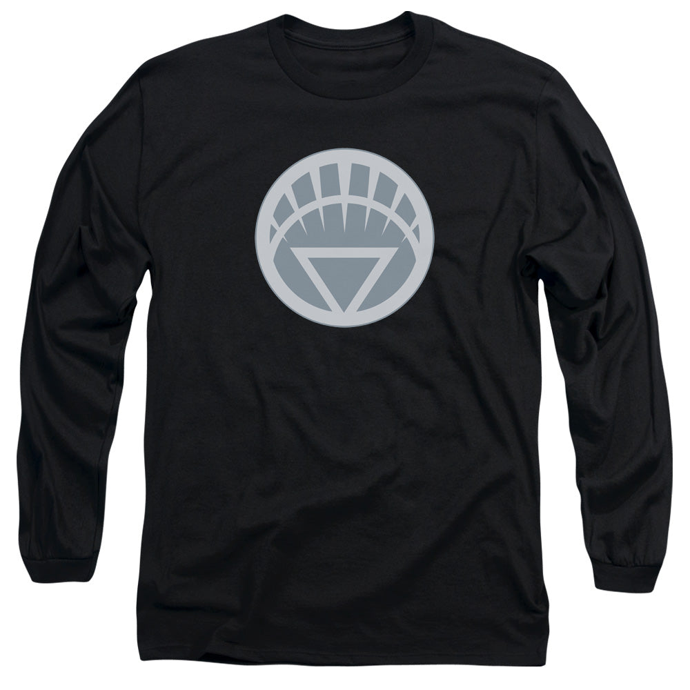 Green Lantern - White Symbol - Long Sleeve Adult 18/1 - Black T-shirt