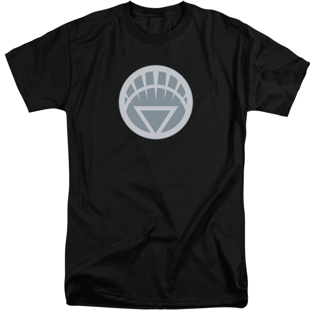 Green Lantern - White Symbol - Short Sleeve Adult Tall - Black T-shirt
