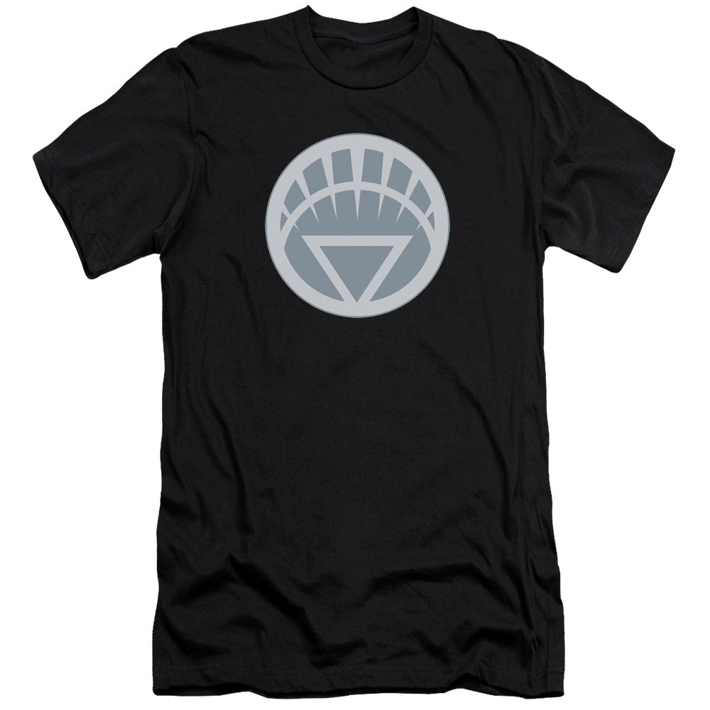 Green Lantern - White Symbol - Short Sleeve Adult 30/1 - Black T-shirt