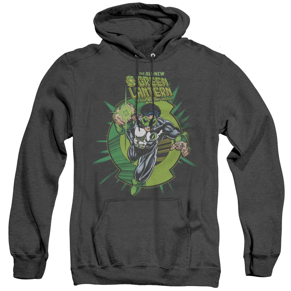 Green Lantern - Rayner Cover - Adult Heather Hoodie - Black