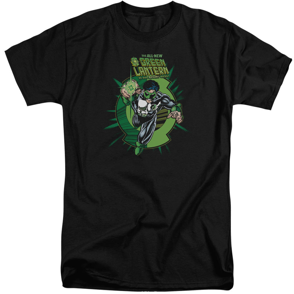 Green Lantern - Rayner Cover - Short Sleeve Adult Tall - Black T-shirt