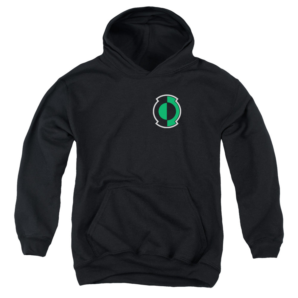 Green Lantern - Kyle Logo - Youth Pull-over Hoodie - Black