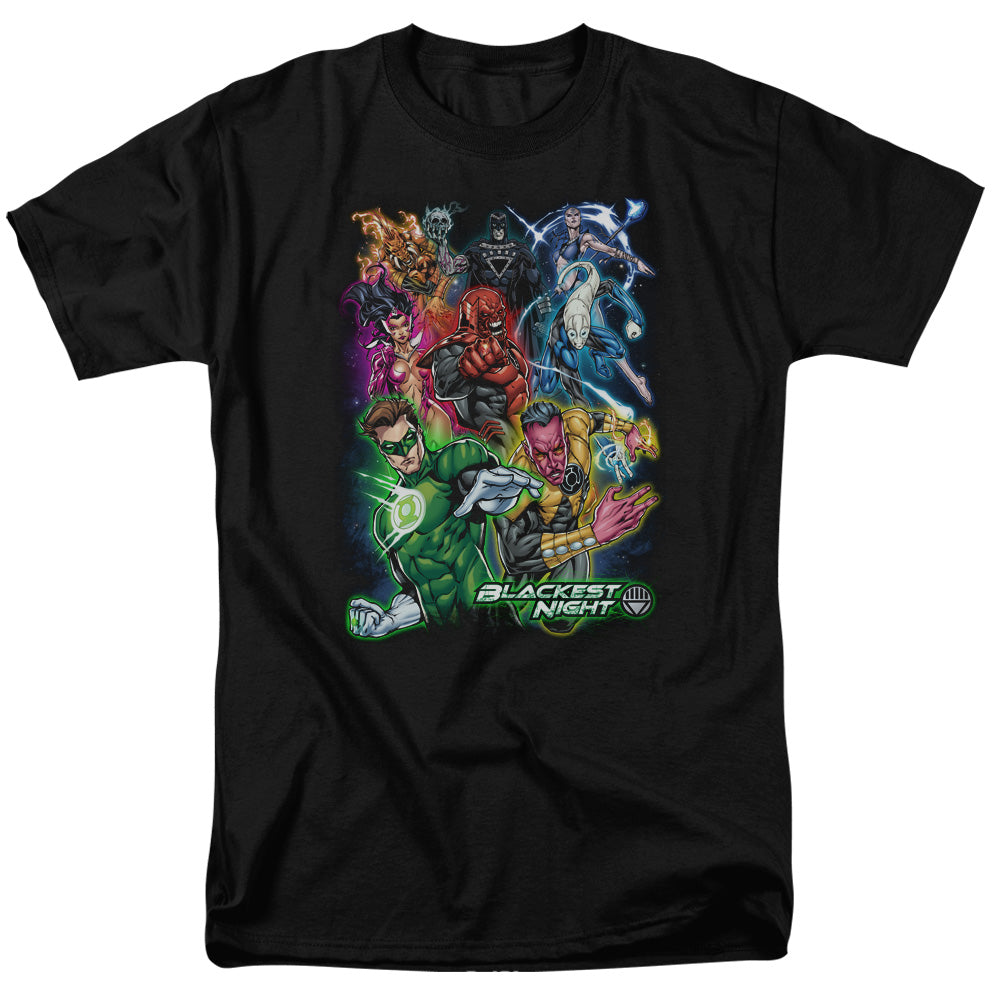 Green Lantern - Blackest Group - Short Sleeve Adult 18/1 - Black T-shirt