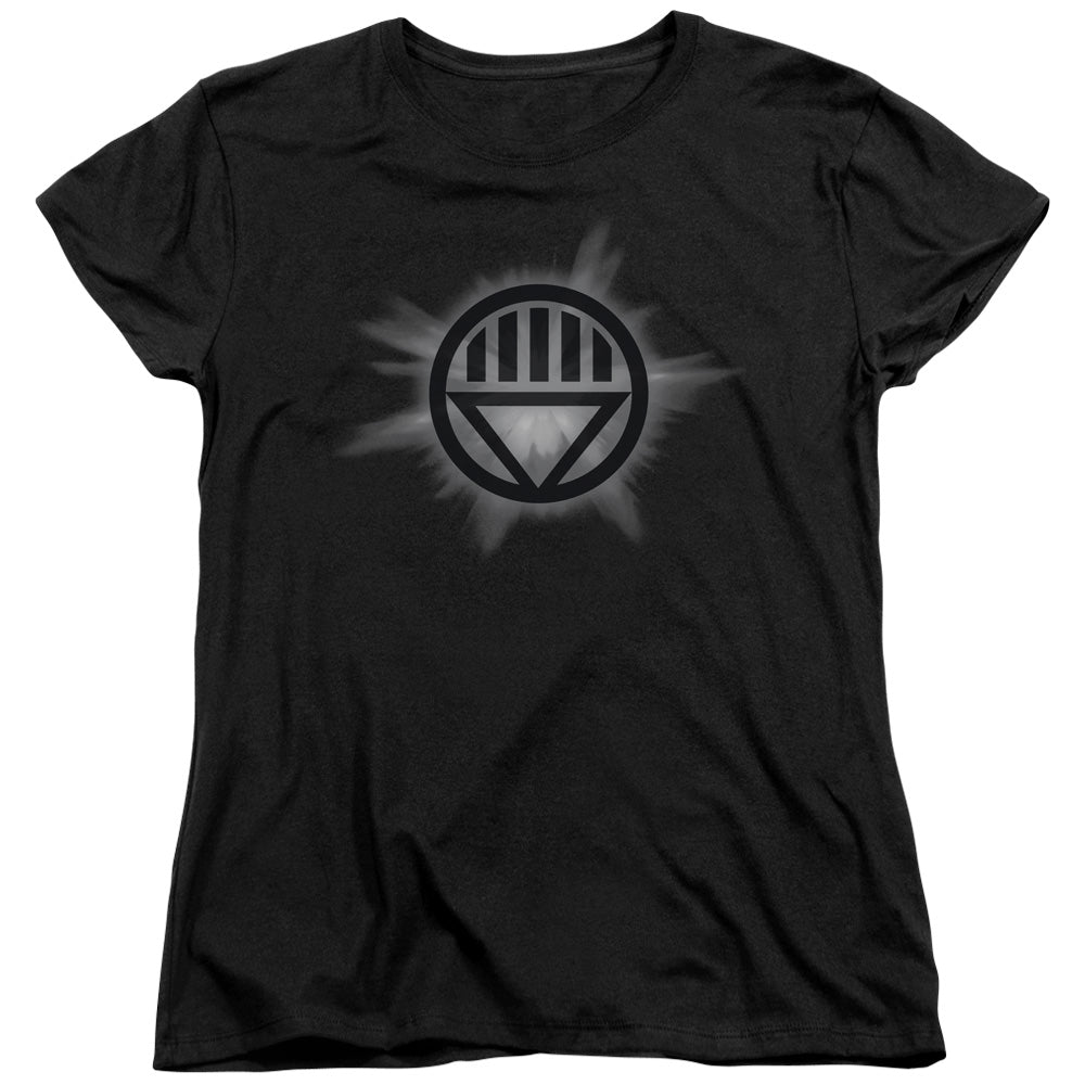Green Lantern - Black Glow - Short Sleeve Womens Tee - Black T-shirt