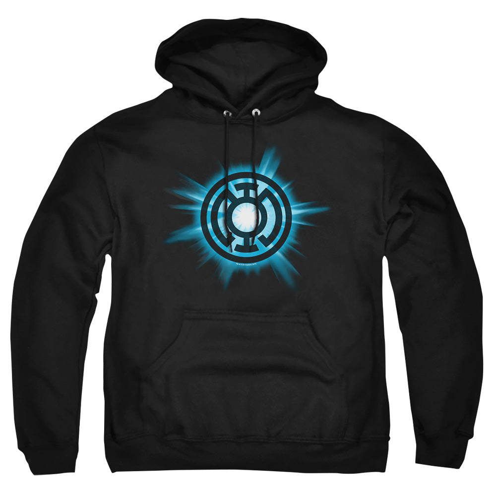 Green Lantern - Blue Glow - Adult Pull-over Hoodie - Black