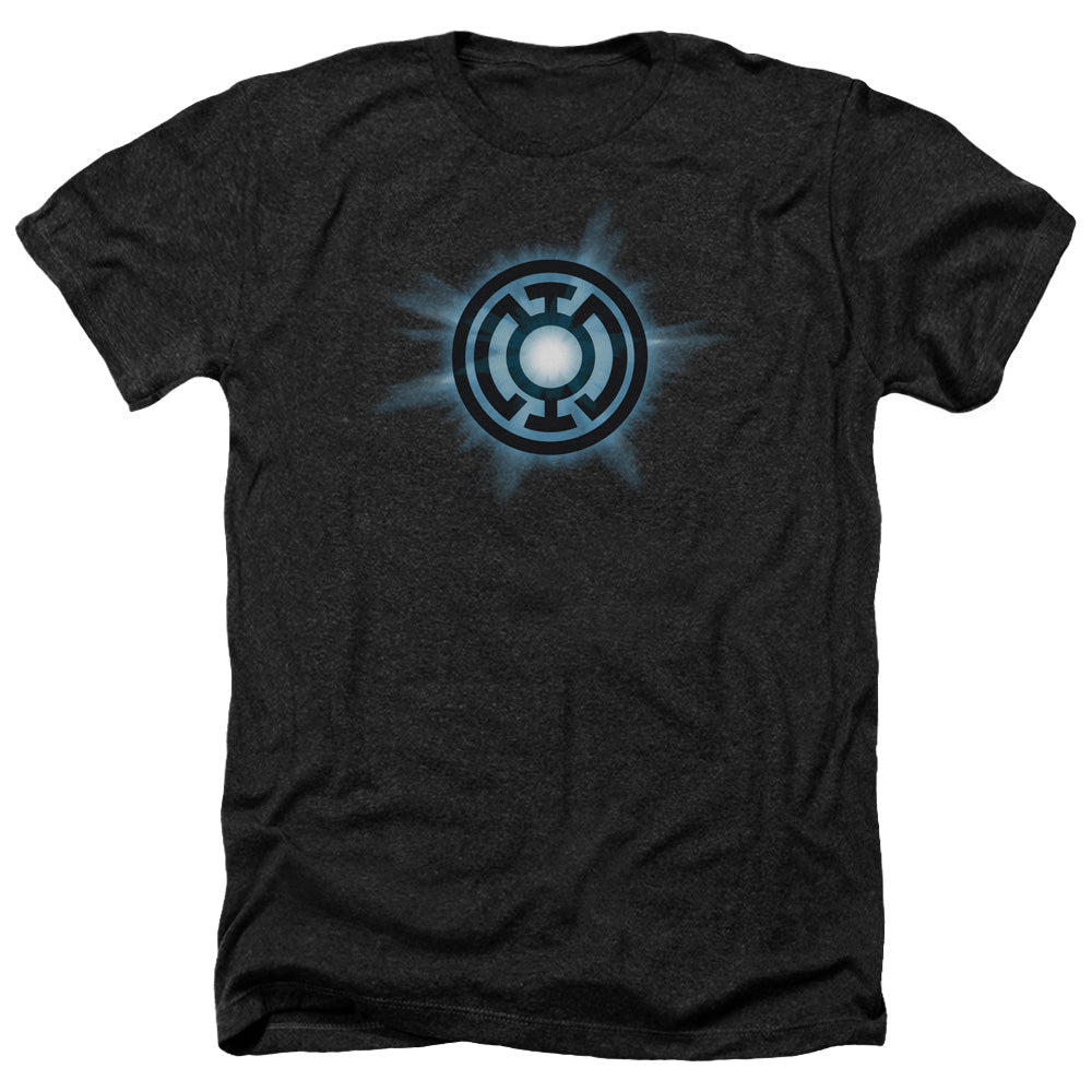 Green Lantern - Blue Glow - Adult Heather - Black