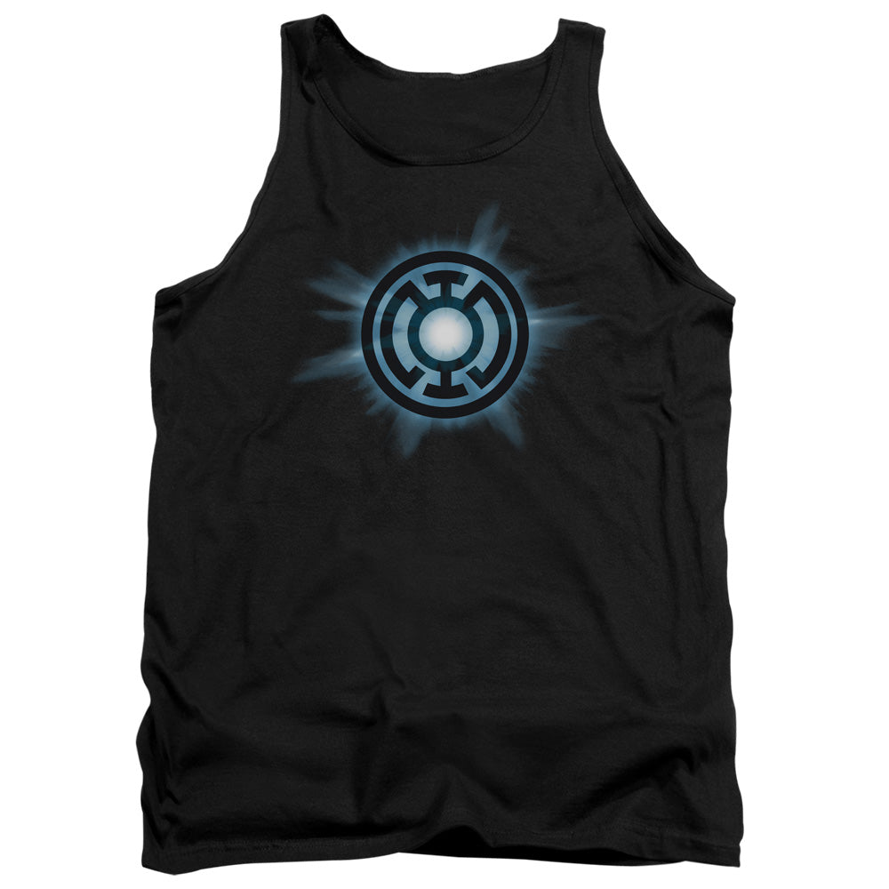 Green Lantern - Blue Glow - Adult Tank - Black