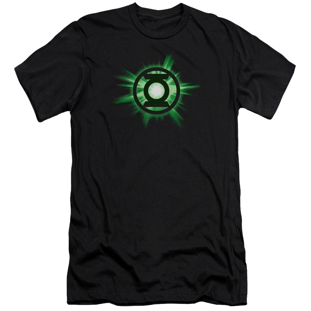 Green Lantern - Green Glow-premuim Canvas Adult Slim Fit 30/1 - Black