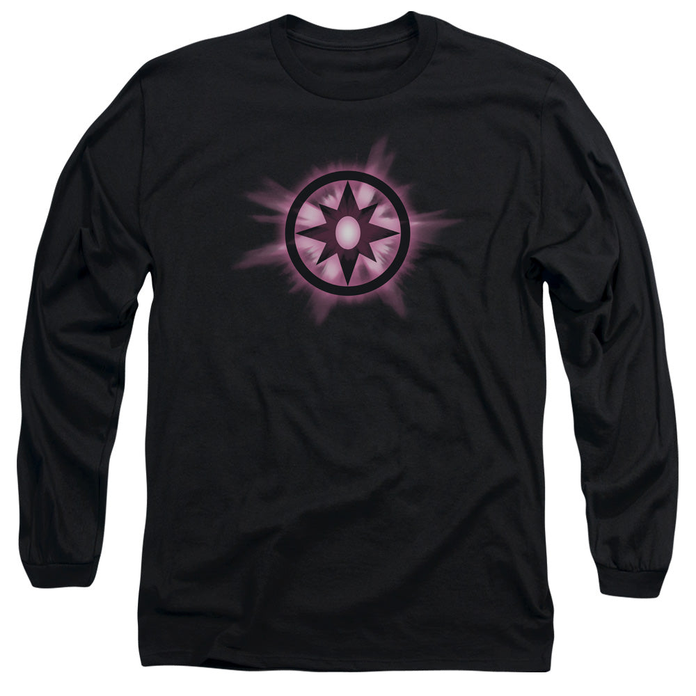 Green Lantern - Sapphire Glow - Long Sleeve Adult 18/1 - Black T-shirt