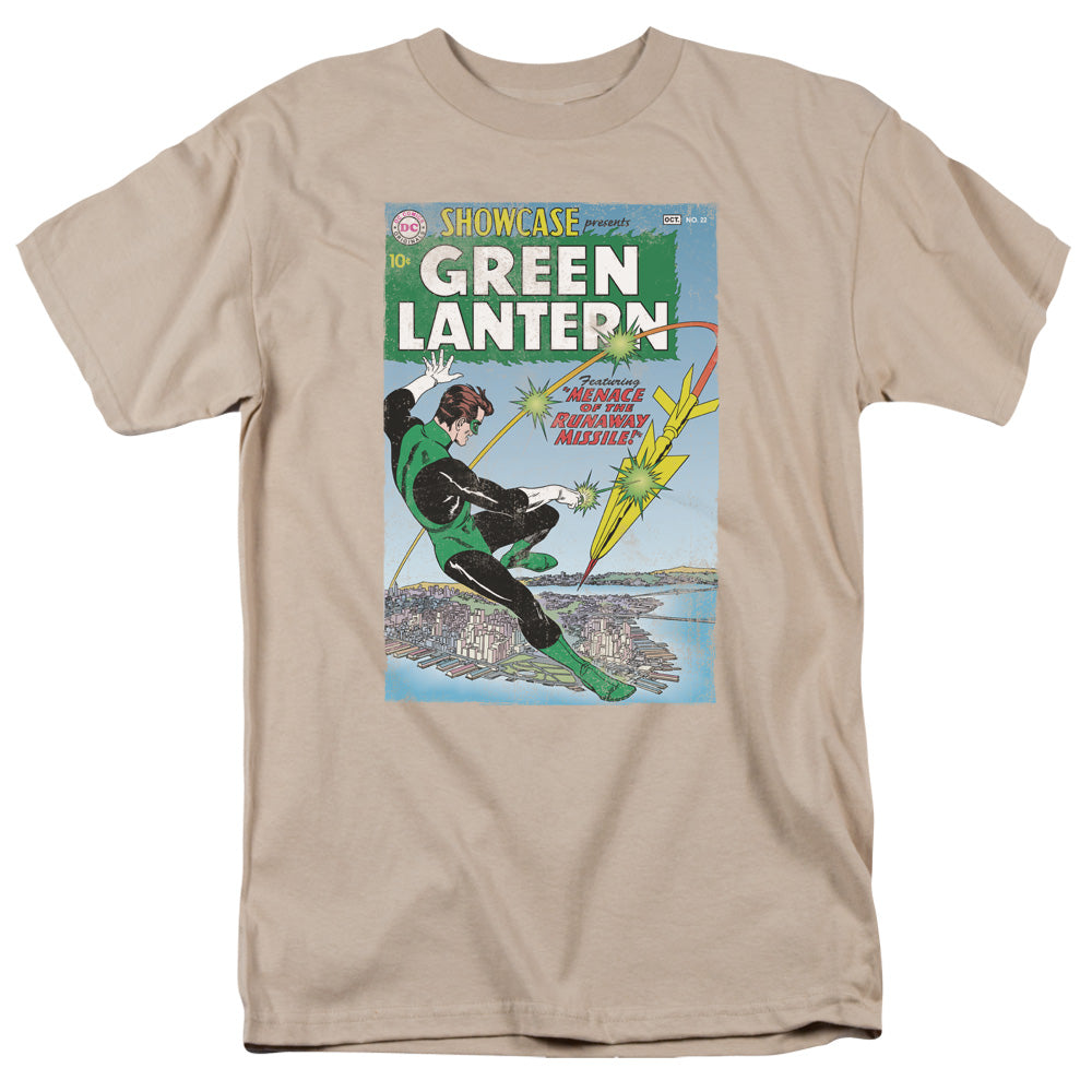 Green Lantern - Menace Missle - Short Sleeve Adult 18/1 - Sand T-shirt