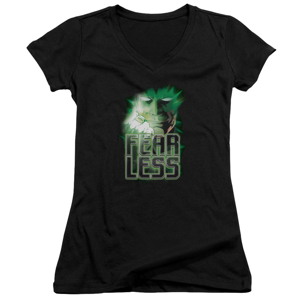 Green Lantern - Fearless - Junior V-neck - Black