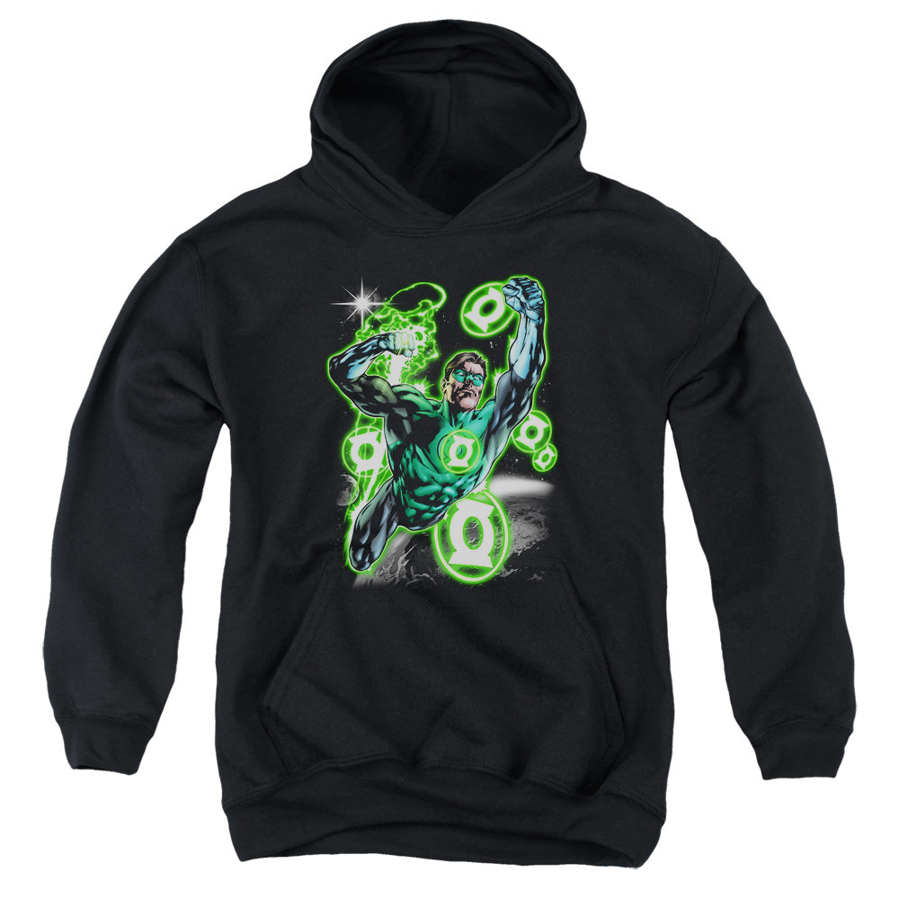Green Lantern - Earth Sector - Youth Pull-over Hoodie - Black