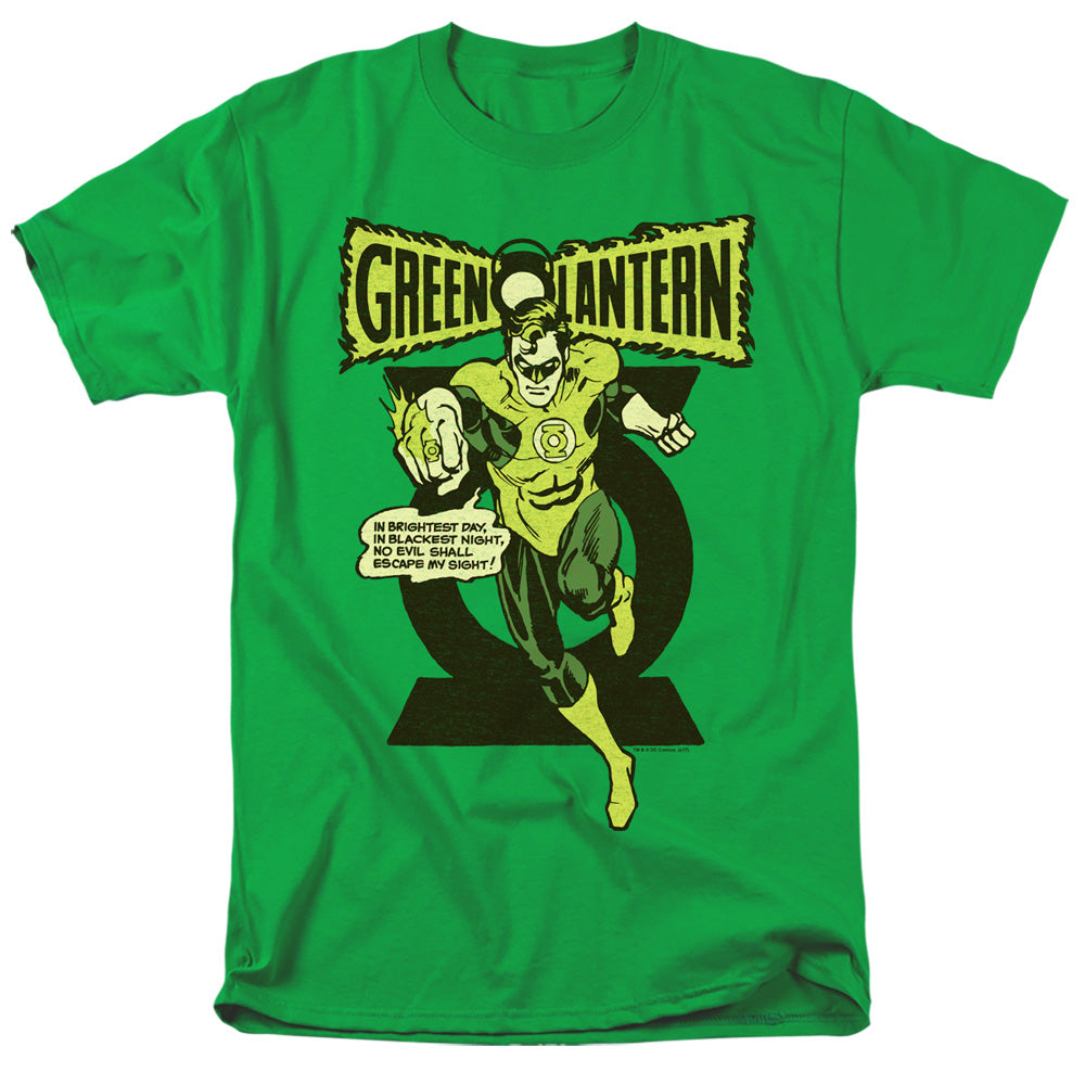 Green Lantern - Retro Oath - Short Sleeve Adult 18/1 - Kelly Green T-shirt