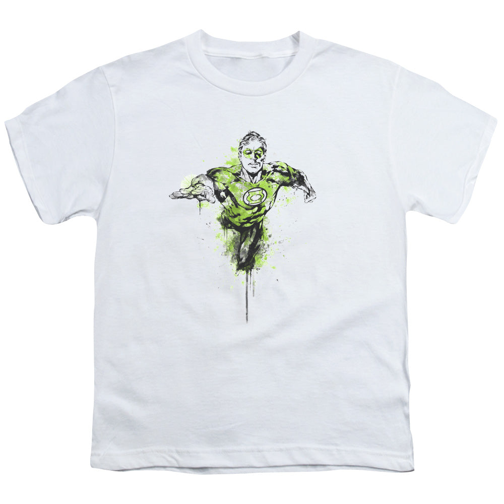 Green Lantern - Inked - Short Sleeve Youth 18/1 - White T-shirt