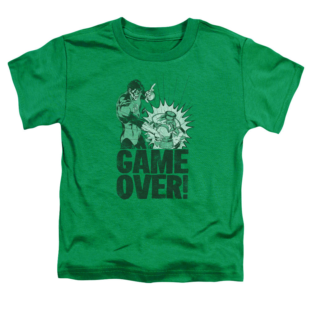 Green Lantern - Game Over - Short Sleeve Toddler Tee - Kelly Green T-shirt