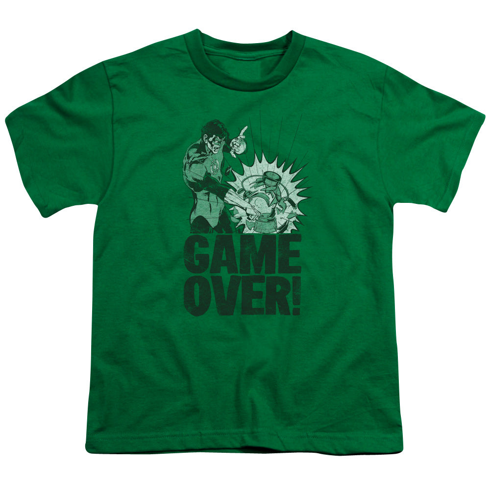 Green Lantern - Game Over - Short Sleeve Youth 18/1 - Kelly Green T-shirt