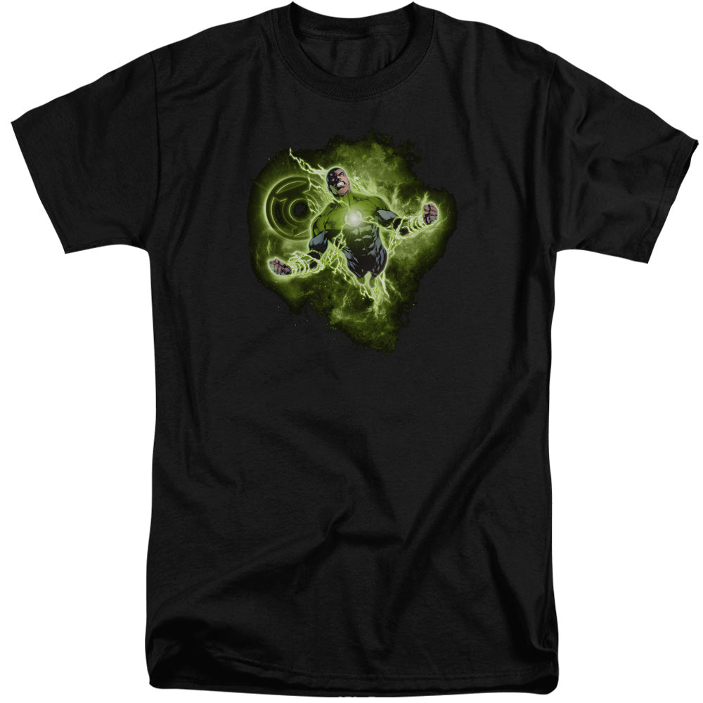 Green Lantern - Lantern Nebula - Short Sleeve Adult Tall - Black T-shirt