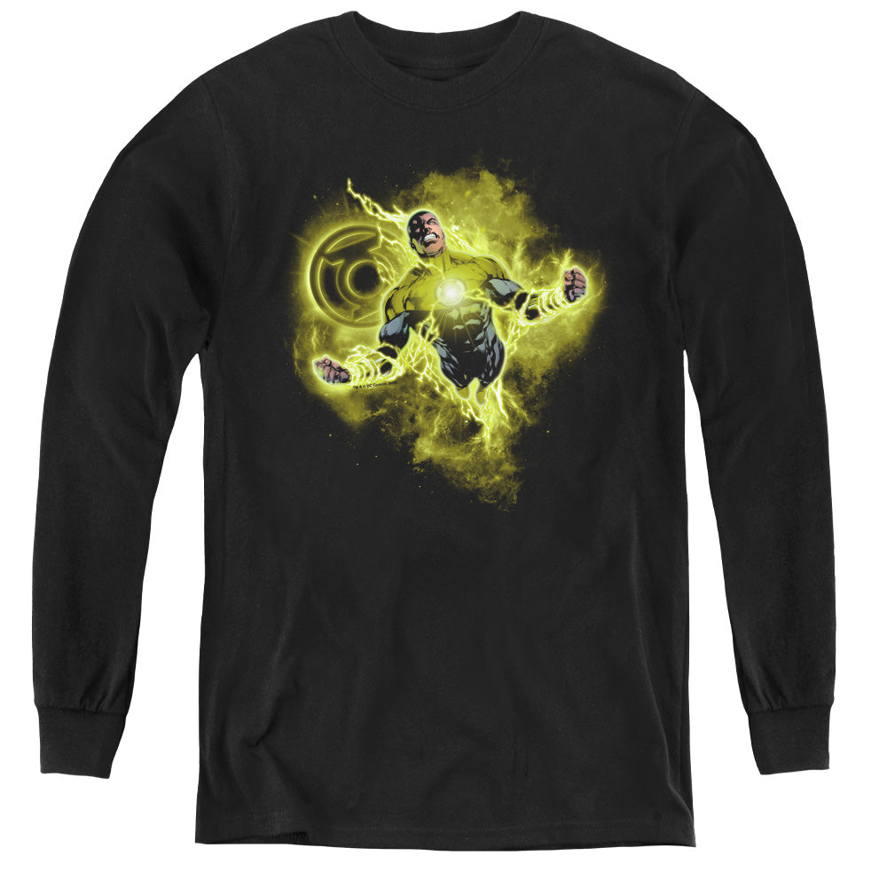 Green Lantern - Lantern Nebula - Youth Long Sleeve Tee - Black