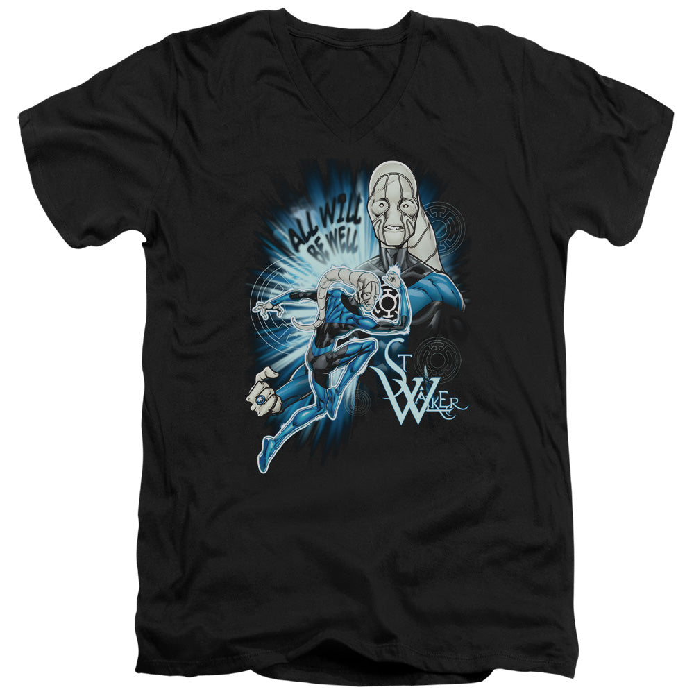 Green Lantern - Saint Walker - Short Sleeve Adult V-neck - Black T-shirt