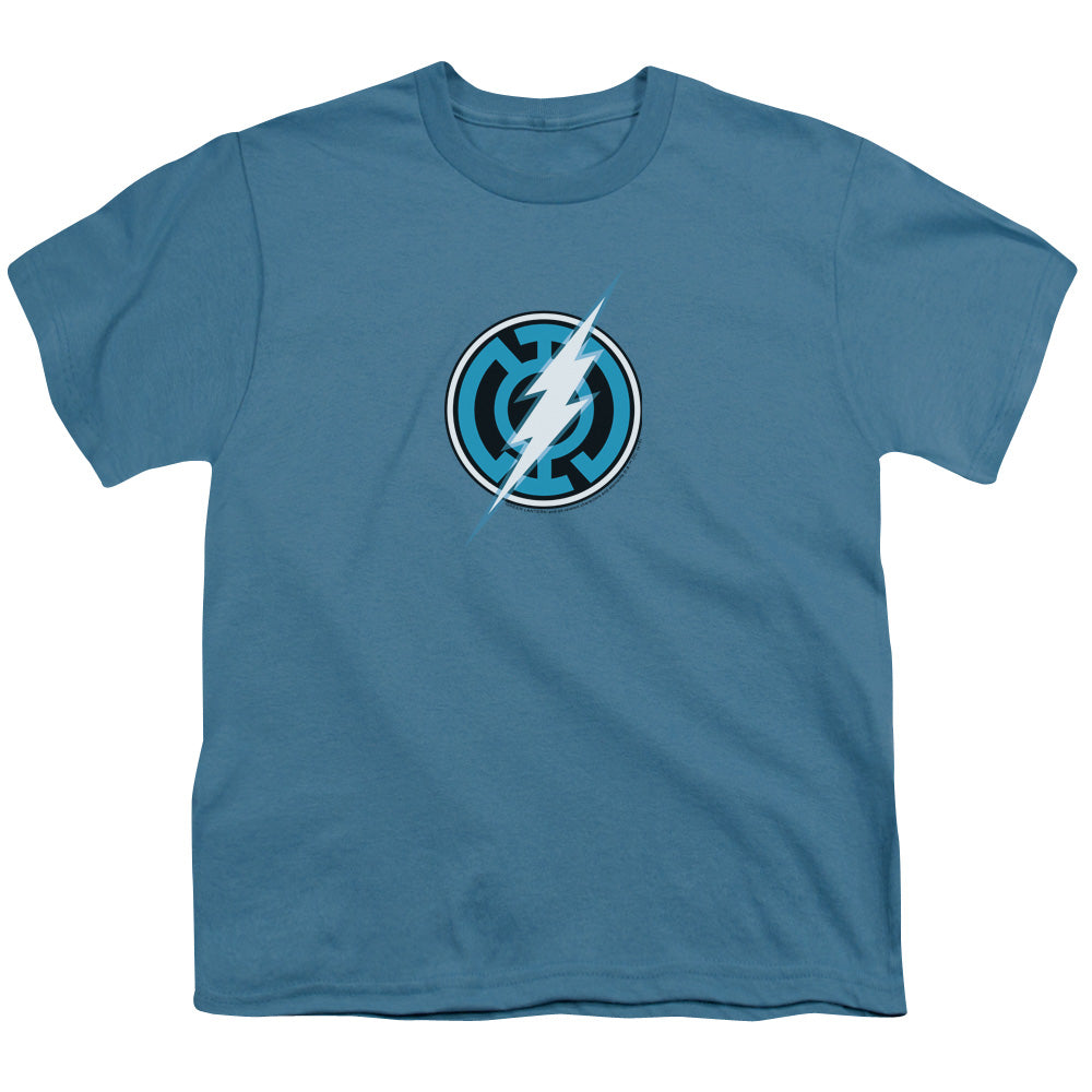 Green Lantern - Blue Lantern Flash - Short Sleeve Youth 18/1 - Slate T-shirt