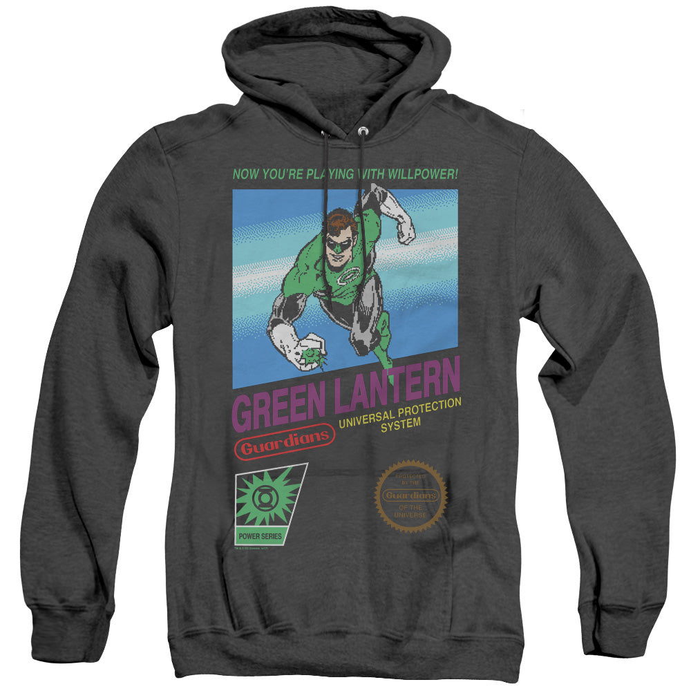 Green Lantern - Box Art - Adult Heather Hoodie - Black