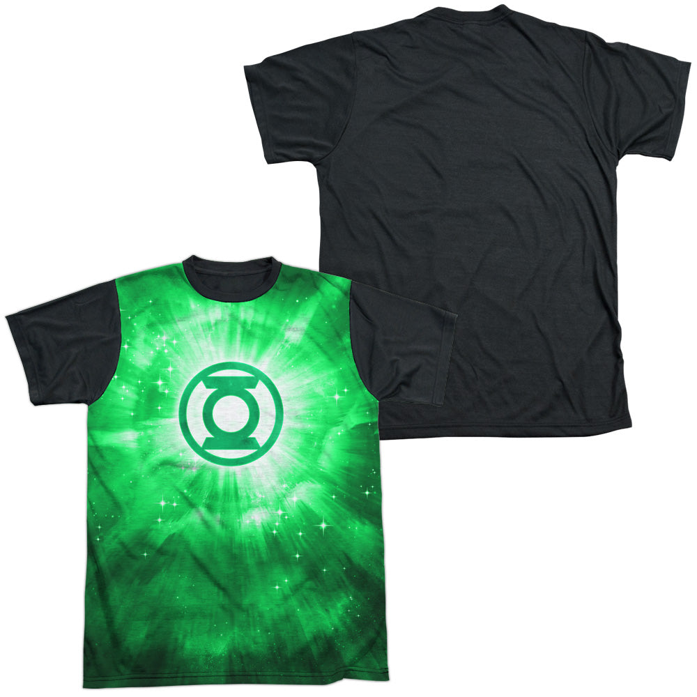 Green Lantern - Green Energy - Short Sleeve Adult White Front Black Back - White T-shirt