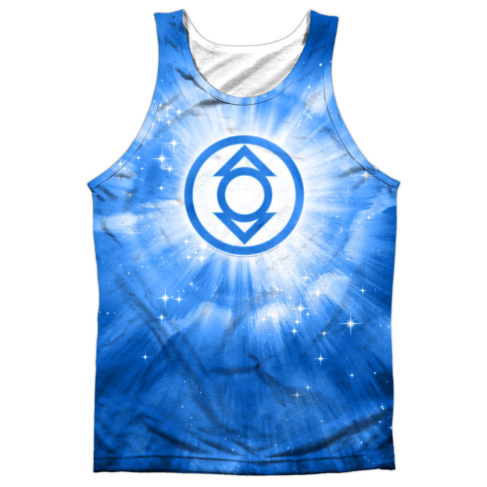 Green Lantern - Indigo Energy - Adult 100% Poly Tank Top - White