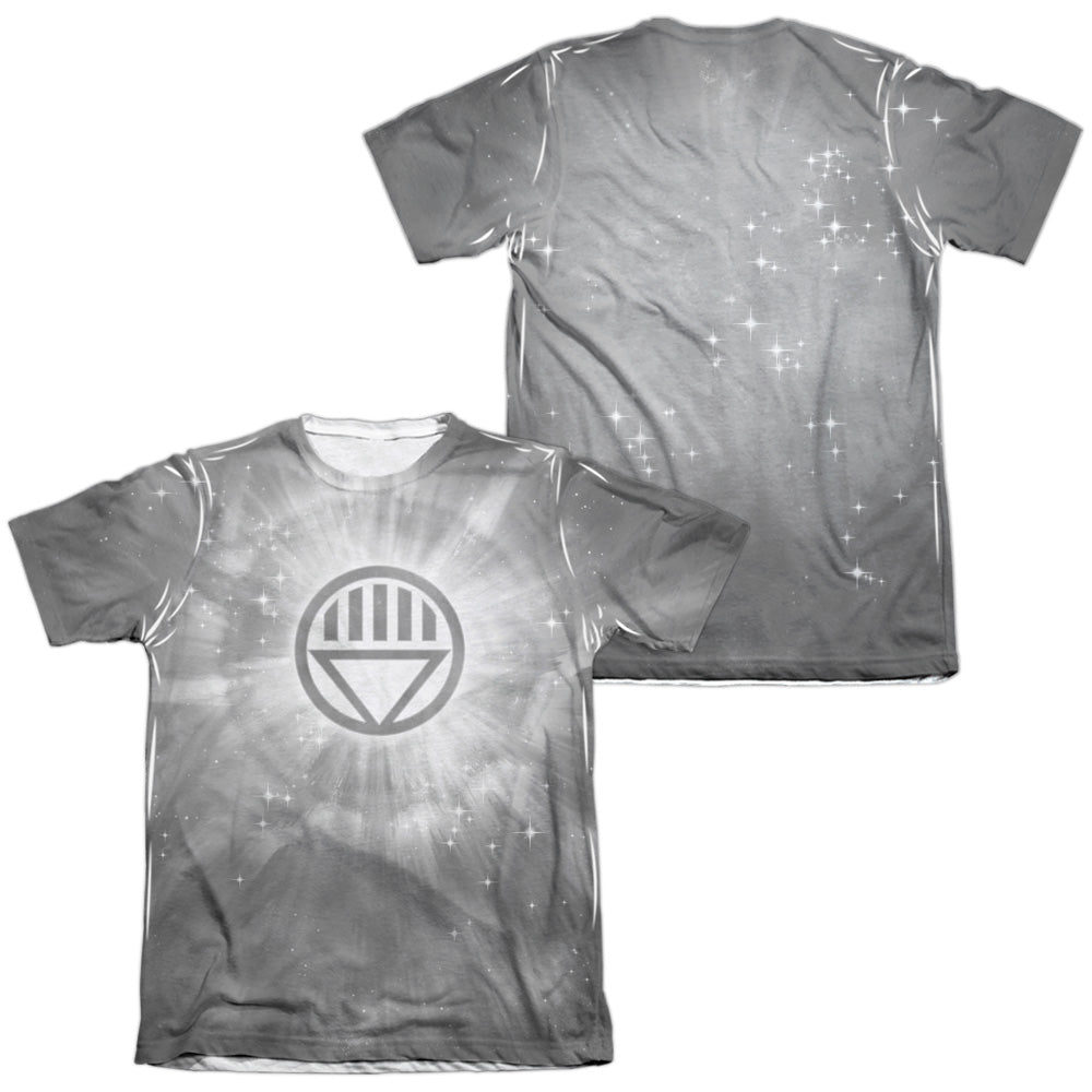 Green Lantern - Black Energy (Front/back Print) - Adult 65/35 Poly/cotton Short Sleeve Tee - White T-shirt