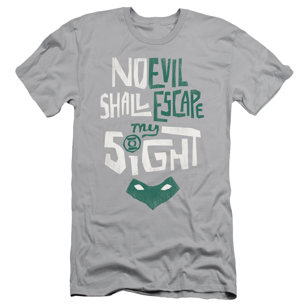 Green Lantern - My Sight - Short Sleeve Adult 30/1 - Silver T-shirt