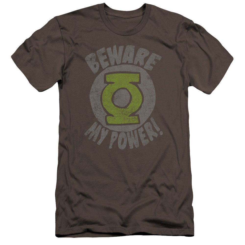 Green Lantern Beware-premuim Canvas Adult Slim
