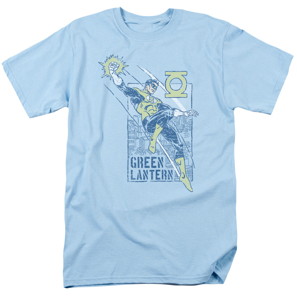 Green Lantern - City Watch - Short Sleeve Adult 18/1 - Light Blue T-shirt