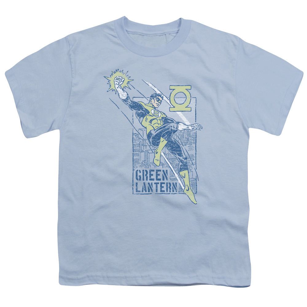 Green Lantern - City Watch - Short Sleeve Youth 18/1 - Light Blue T-shirt