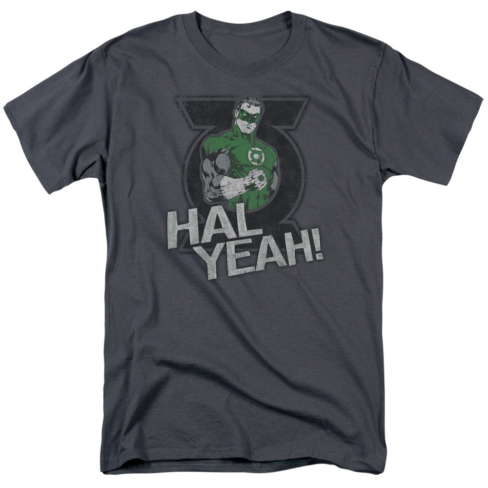 Green Lantern - Hal Yeah - Short Sleeve Adult 18/1 - Charcoal T-shirt