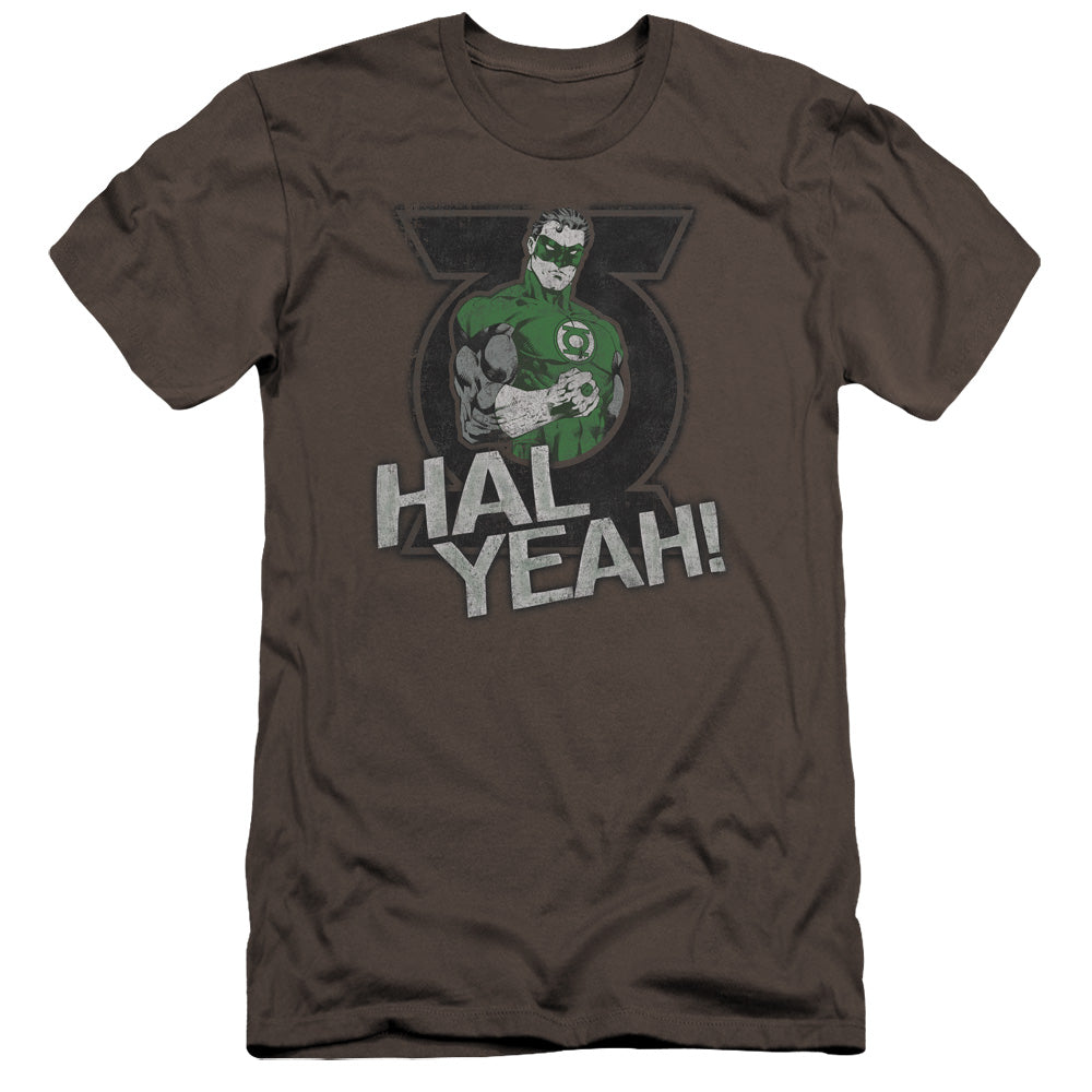 Green Lantern - Hal Yeah-premuim Canvas Adult Slim Fit 30/1 - Charcoal