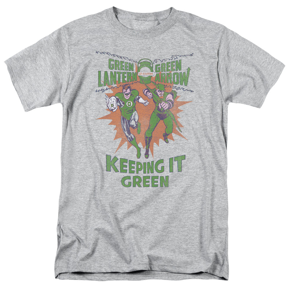 Green Lantern - Keeping It Green - Short Sleeve Adult 18/1 - Athletic Heather T-shirt